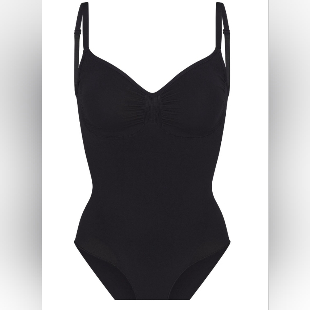 SKIMS - Sculpting Low Back Brief Bodysuit - Size S/M - Black